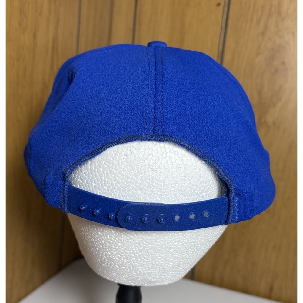 Vintage 80s 90s New York Mets AJD Snapback Made In USA Solid Pannel Blue - Picture 4 of 8